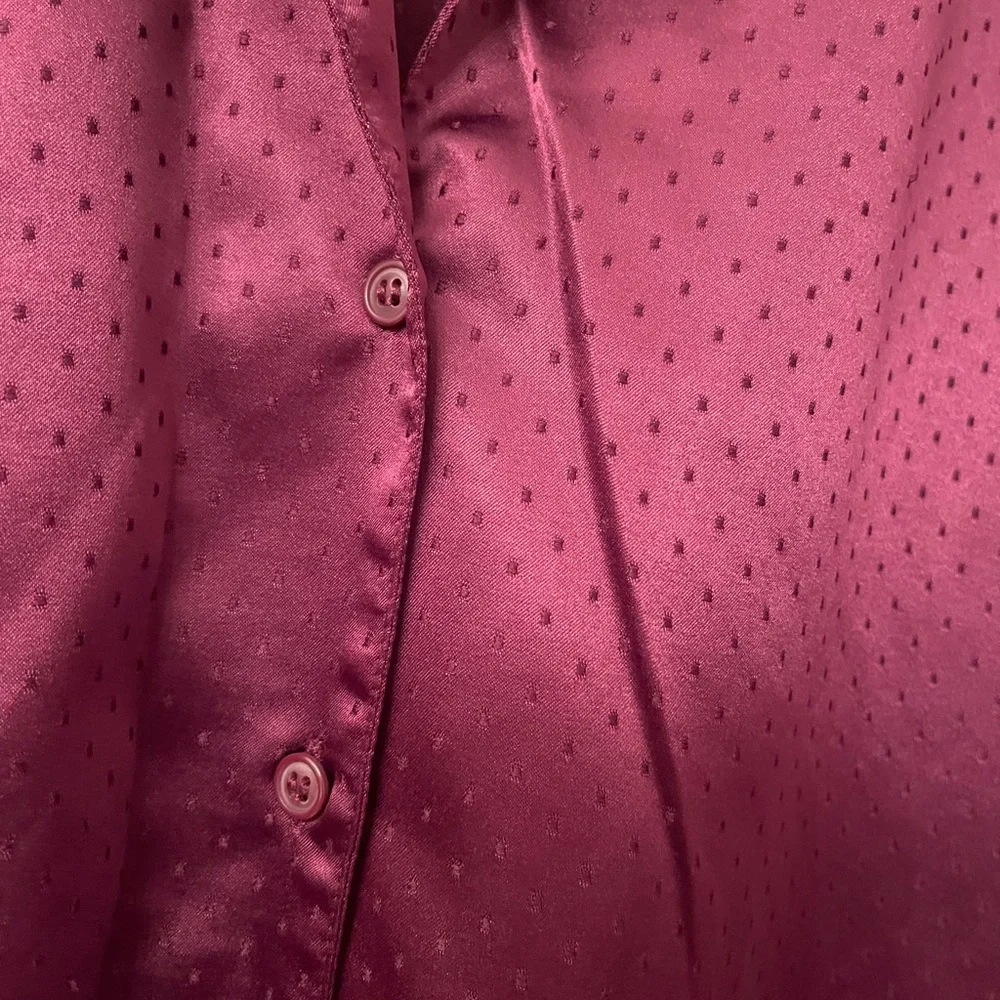 Nordstrom Deep Purple Women's PJ Top Silky.‎